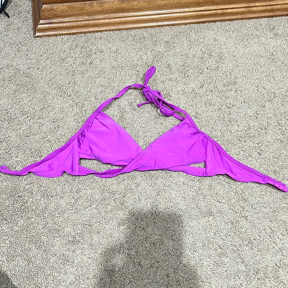 purple bikini top